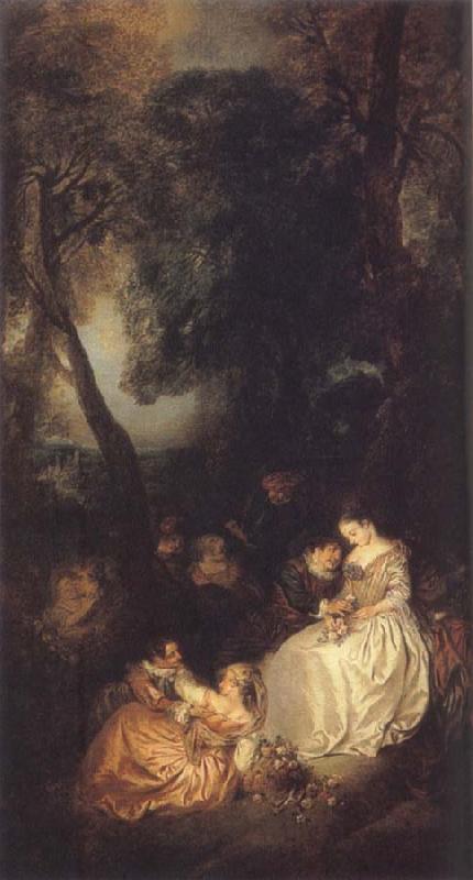 PATER, Jean Baptiste Joseph Scene in a Park,first half of the 18 century